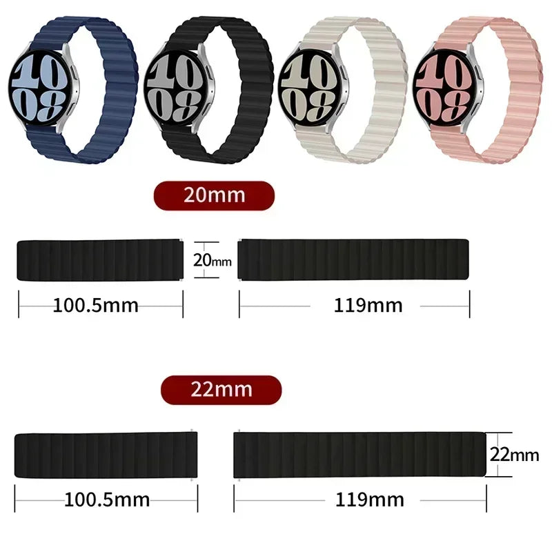 Magnetic Silicone Strap for Samsung Galaxy Watch - Strap Shack