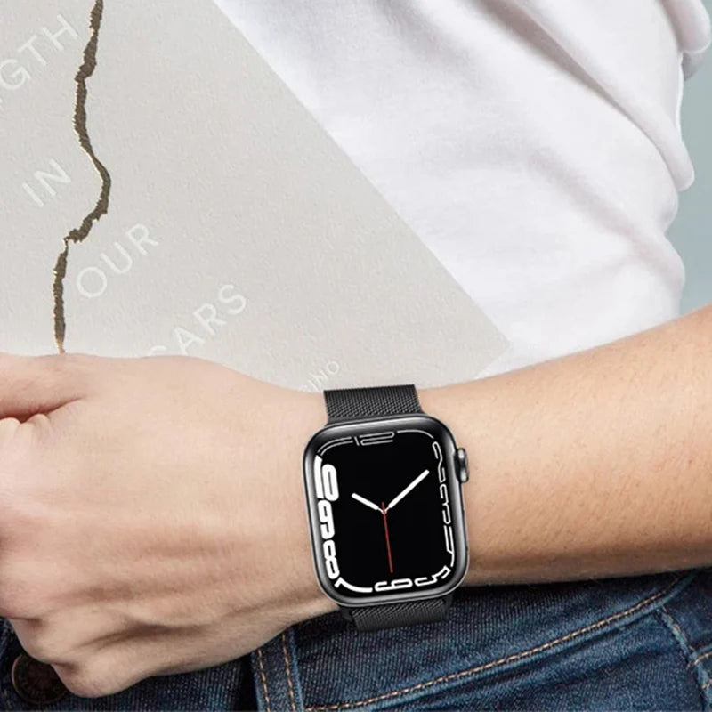 Stainless Steel Mesh Magnetic Strap for Apple Watch - Strap Shack