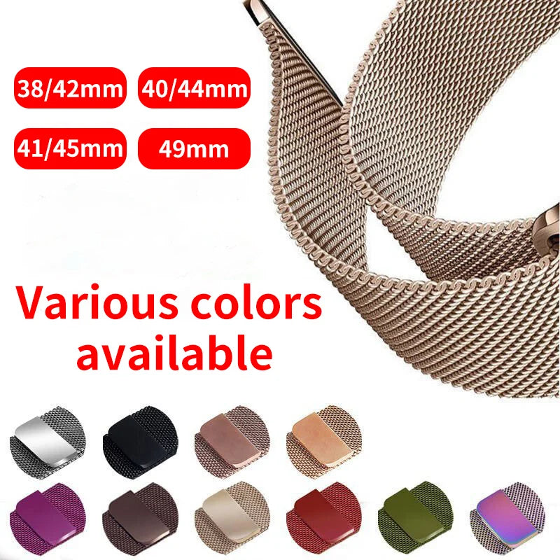 Stainless Steel Mesh Magnetic Strap for Apple Watch - Strap Shack