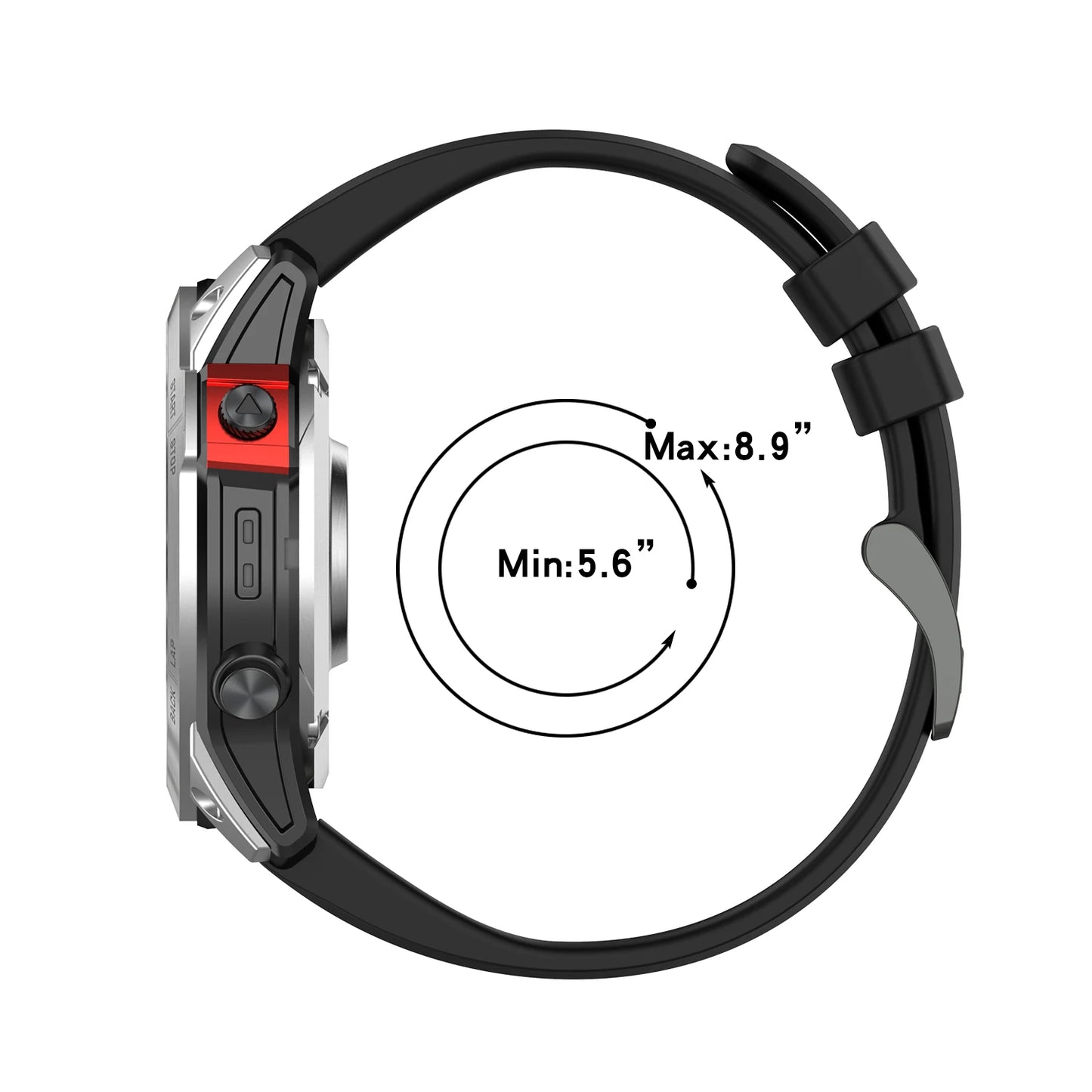 QuickFit Silicone Strap for Garmin Fenix Watch - Strap Shack