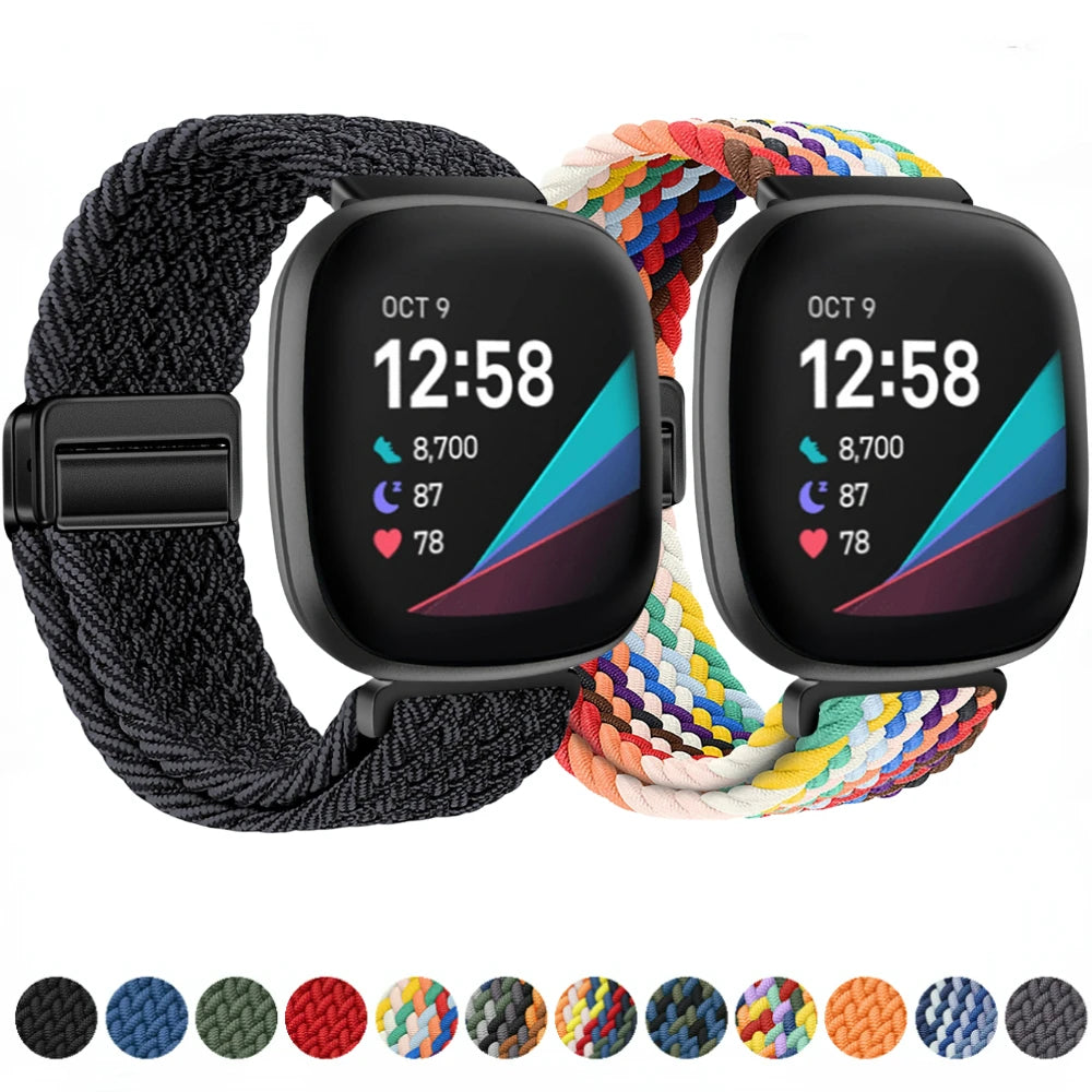Nylon Strap for Fitbit Versa 3/4 & Sense Series