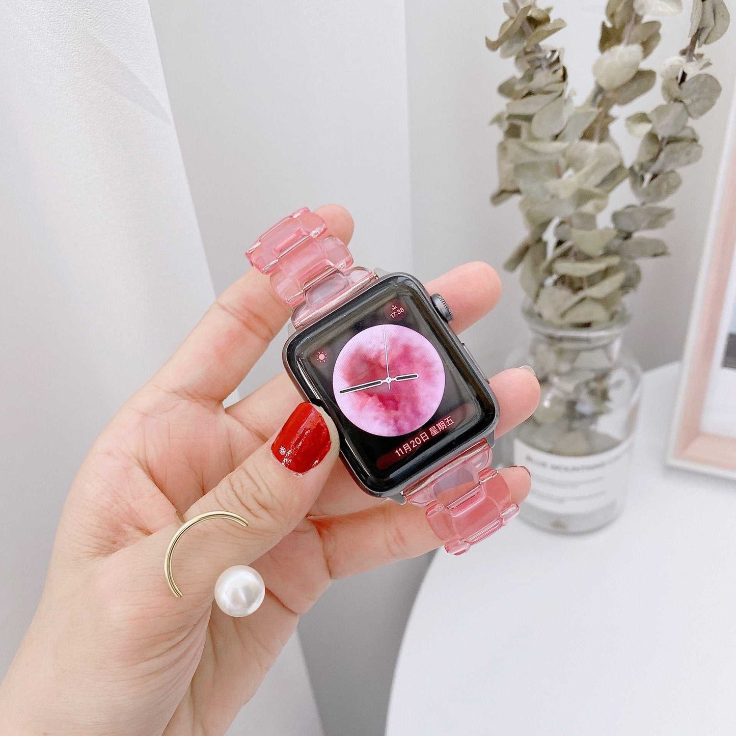 Oval Smart Watch with Lightweight Resin Strap - Strap Shack