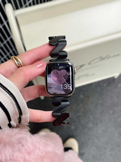 Metallic Wave Pattern Apple Watch Band for iWatch 8765 - Strap Shack