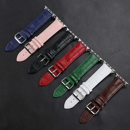 Genuine Leather Crocodile Pattern Strap for Apple Watch - Strap Shack