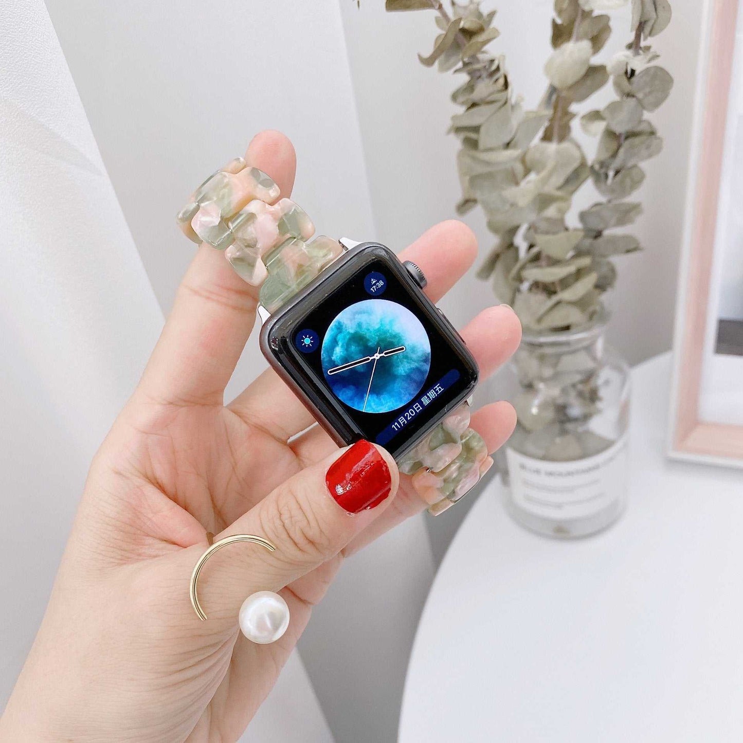 Oval Smart Watch with Lightweight Resin Strap - Strap Shack