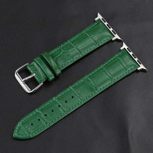 Genuine Leather Crocodile Pattern Strap for Apple Watch - Strap Shack
