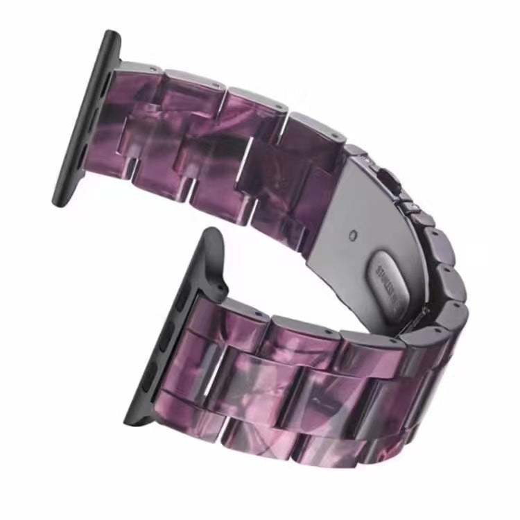 Aurora™ Premium Apple Resin Watch Band with unique marbled patterns and polished resin finish