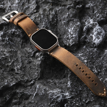 Handmade Thickened Cowhide Watch Strap