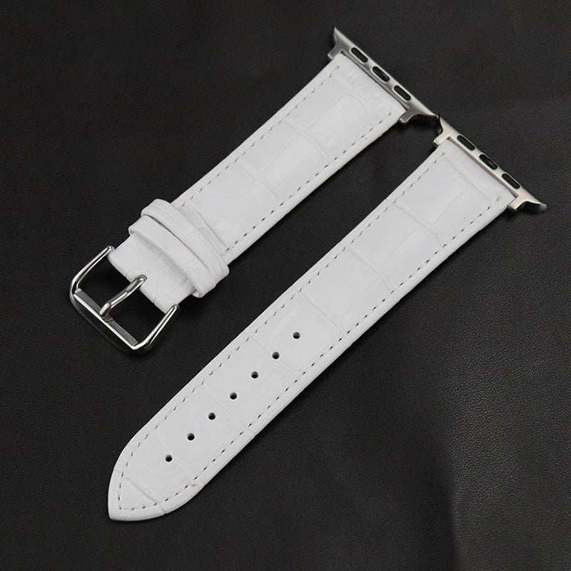 Genuine Leather Crocodile Pattern Strap for Apple Watch - Strap Shack