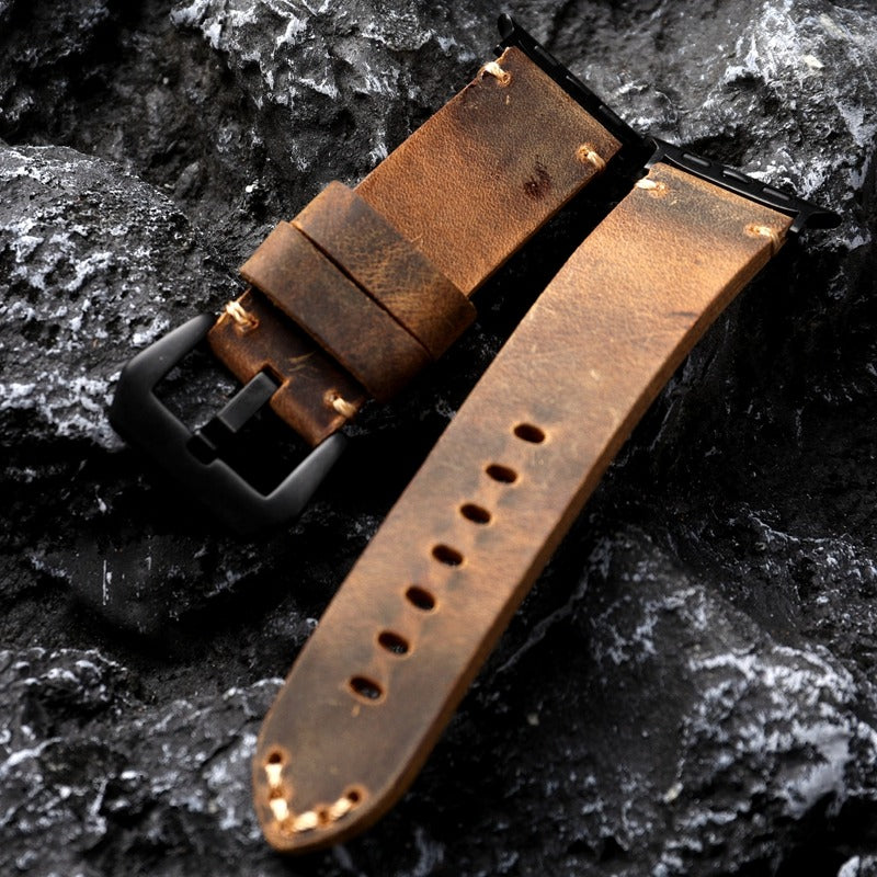 Handmade Thickened Cowhide Watch Strap