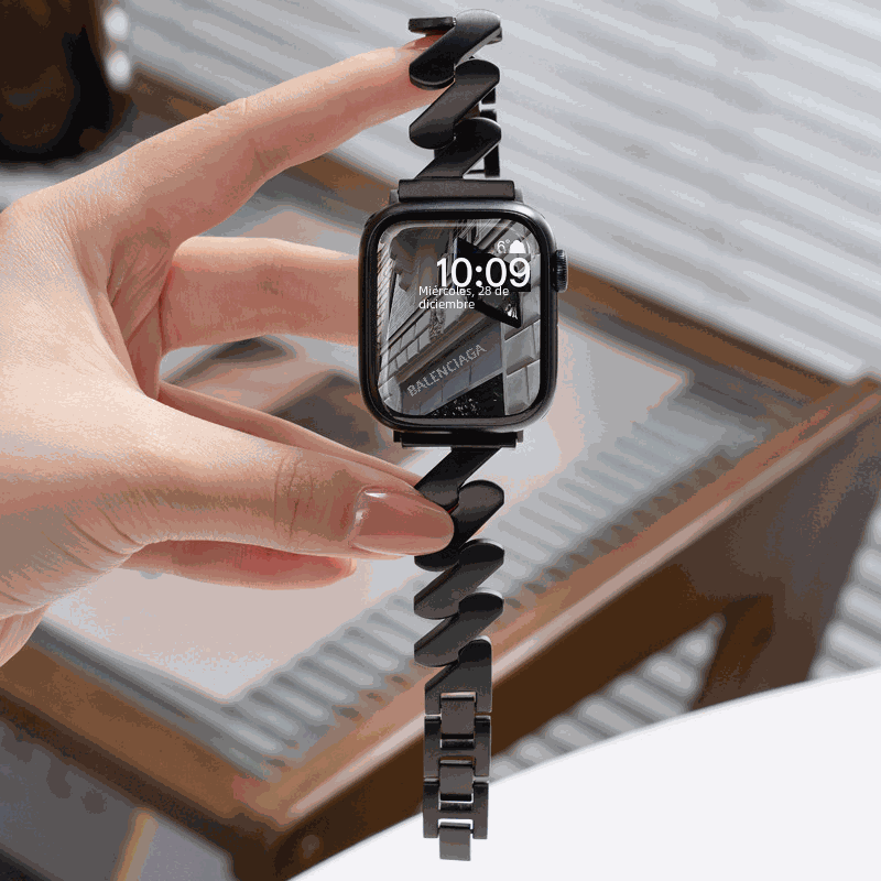 Metallic Wave Pattern Apple Watch Band for iWatch 8765 - Strap Shack