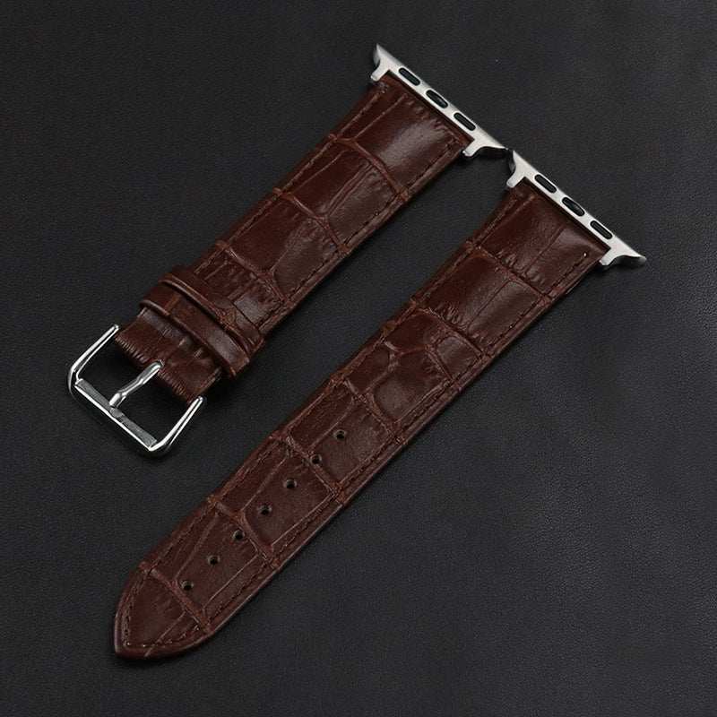 Genuine Leather Crocodile Pattern Strap for Apple Watch - Strap Shack