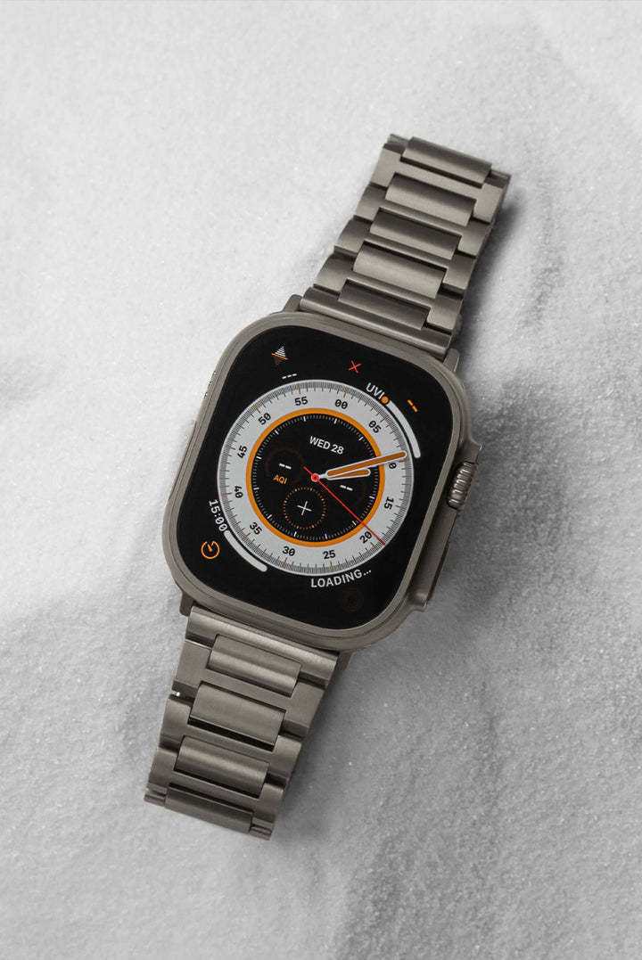 Durable Titanium Watch Strap close-up detail