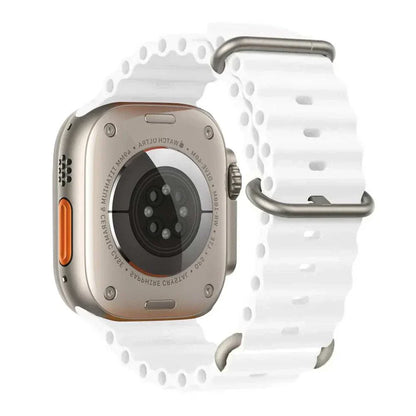 Ocean Band Silicone Watch Strap For Apple Watch Ultra Series 7 8 9 SE 40mm - Strap Shack