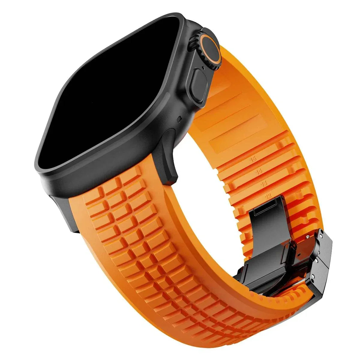Silicone Sport Band for Apple Watch Ultra 2 49mm 46mm 45mm 44mm Stainless Buckle - Strap Shack