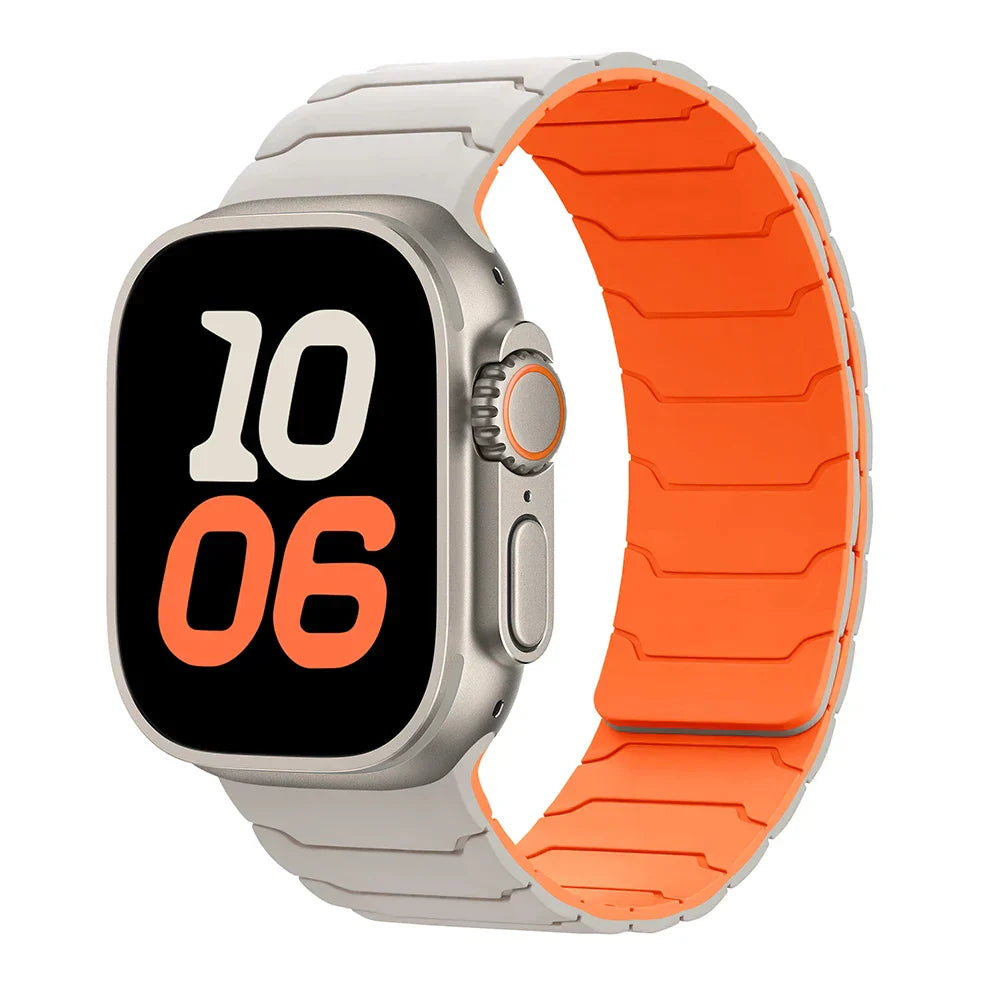 Magnetic Silicone Apple Watch Band 38mm To 46mm Universal Fit - Strap Shack