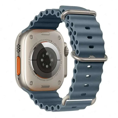 Ocean Band Silicone Watch Strap For Apple Watch Ultra Series 7 8 9 SE 40mm - Strap Shack