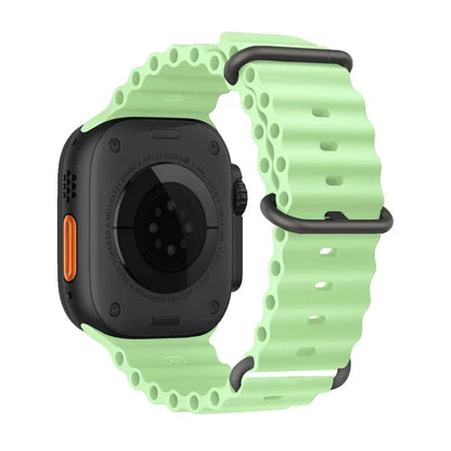 Ocean Band Silicone Watch Strap For Apple Watch Ultra Series 7 8 9 SE 40mm - Strap Shack