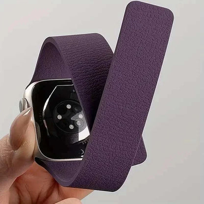 Sleek Magnetic Silicone Apple Watch Band with adjustable magnetic closure and premium soft silicone for all-day comfort
