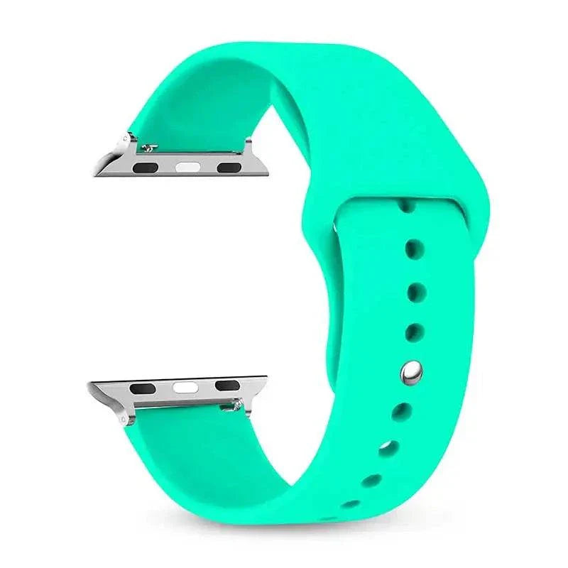 Silicone Apple Watch Band 38mm to 49mm Compatible with Series 8 7 6 5 4 3 SE - Strap Shack