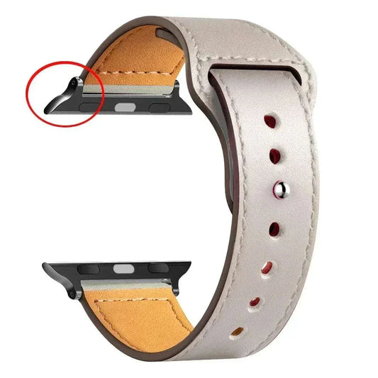 Leather Apple Watch Bands 38mm to 49mm Compatible with Series 3 9 Ultra 2 SE - Strap Shack