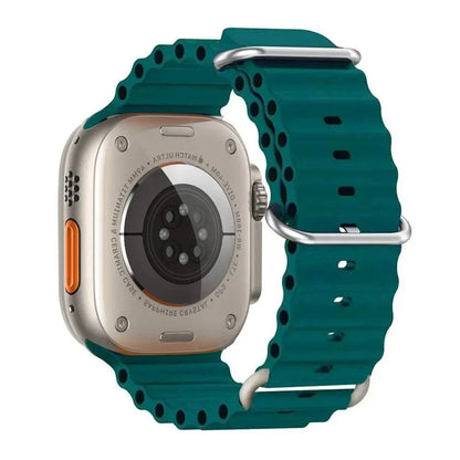 Ocean Band Silicone Watch Strap For Apple Watch Ultra Series 7 8 9 SE 40mm - Strap Shack