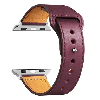 Leather Apple Watch Bands 38mm to 49mm Compatible with Series 3 9 Ultra 2 SE - Strap Shack