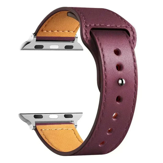Leather Apple Watch Bands 38mm to 49mm Compatible with Series 3 9 Ultra 2 SE - Strap Shack