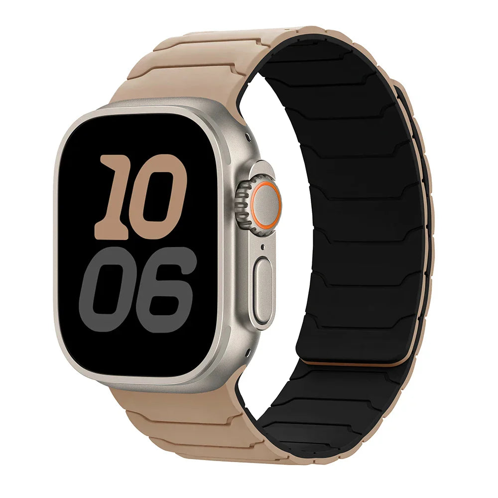 Magnetic Silicone Apple Watch Band 38mm To 46mm Universal Fit - Strap Shack