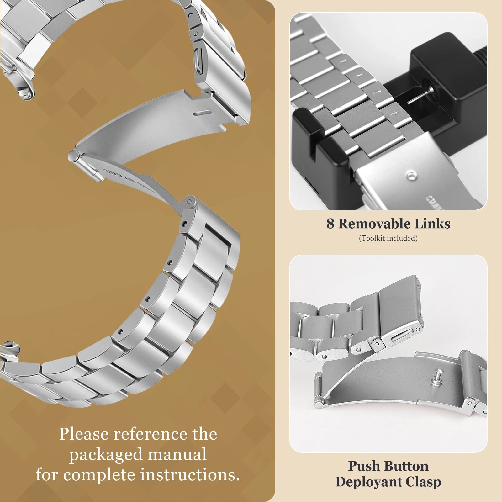 Stainless Steel Strap for Samsung Galaxy Watch - Strap Shack