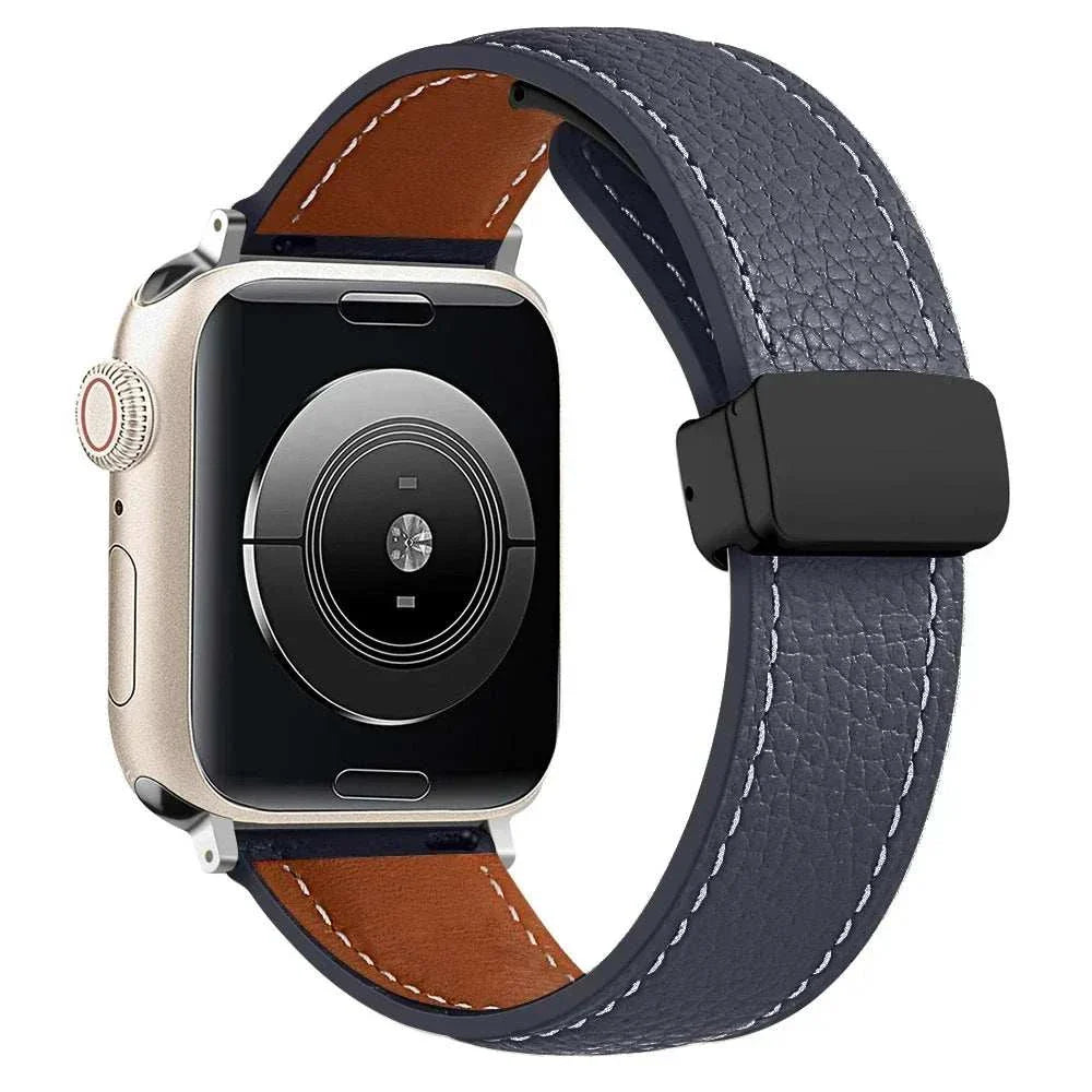 Leather Watch Band For Apple Watch Ultra 2 And Series 9 8 7 6 5 SE - Strap Shack