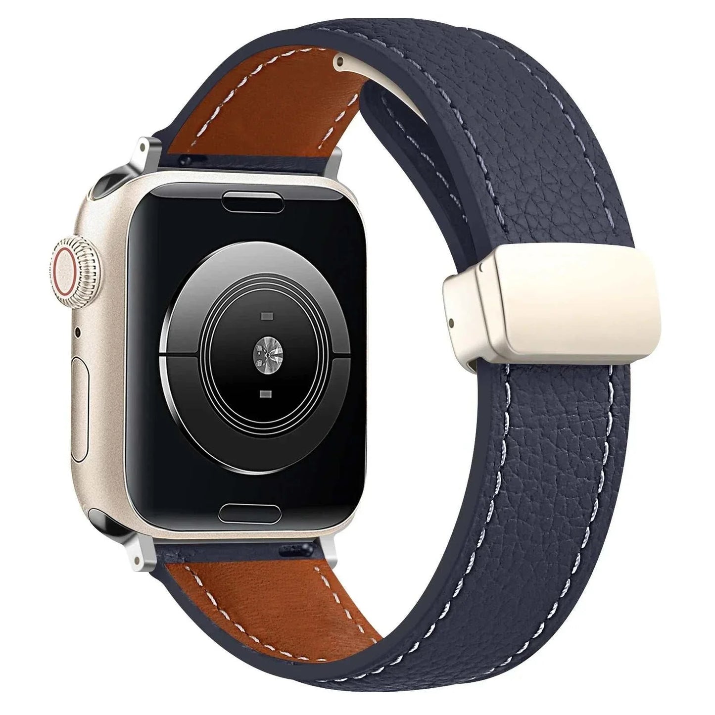 Leather Watch Band For Apple Watch Ultra 2 And Series 9 8 7 6 5 SE - Strap Shack