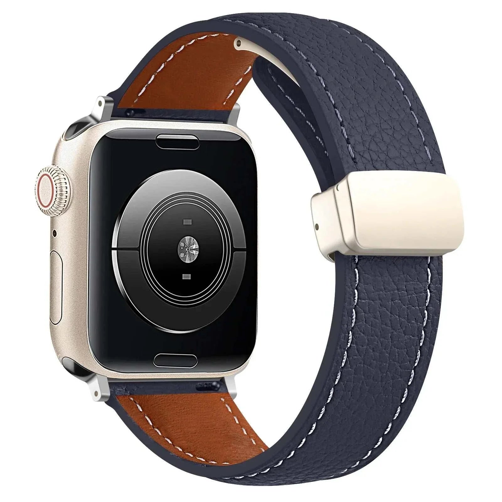 Leather Watch Band For Apple Watch Ultra 2 And Series 9 8 7 6 5 SE - Strap Shack