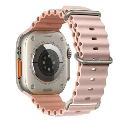 Ocean Band Silicone Watch Strap For Apple Watch Ultra Series 7 8 9 SE 40mm - Strap Shack