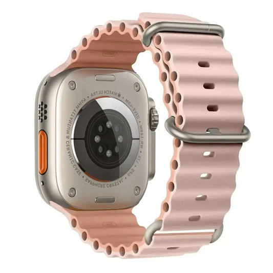 Ocean Band Silicone Watch Strap For Apple Watch Ultra Series 7 8 9 SE 40mm - Strap Shack