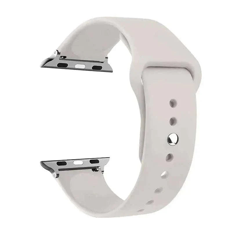Silicone Apple Watch Band 38mm to 49mm Compatible with Series 8 7 6 5 4 3 SE - Strap Shack