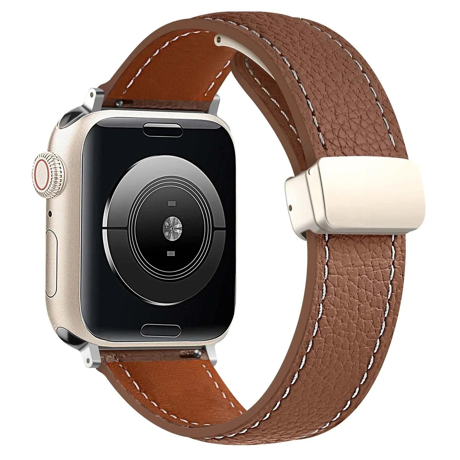 Leather Watch Band For Apple Watch Ultra 2 And Series 9 8 7 6 5 SE - Strap Shack