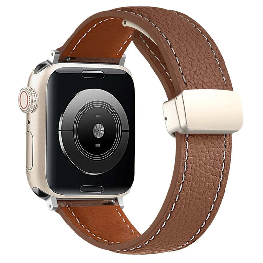 Leather Watch Band For Apple Watch Ultra 2 And Series 9 8 7 6 5 SE - Strap Shack