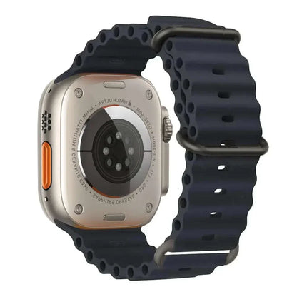 Ocean Band Silicone Watch Strap For Apple Watch Ultra Series 7 8 9 SE 40mm - Strap Shack