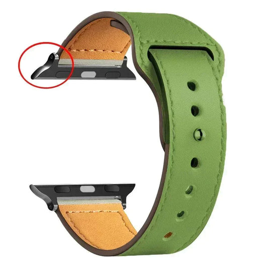 Leather Apple Watch Bands 38mm to 49mm Compatible with Series 3 9 Ultra 2 SE - Strap Shack