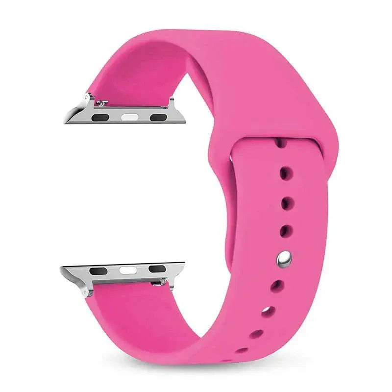 Silicone Apple Watch Band 38mm to 49mm Compatible with Series 8 7 6 5 4 3 SE - Strap Shack