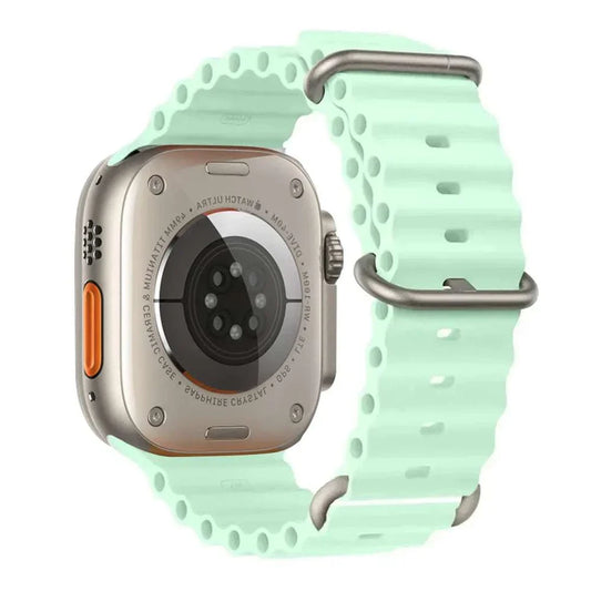 Ocean Band Silicone Watch Strap For Apple Watch Ultra Series 7 8 9 SE 40mm - Strap Shack
