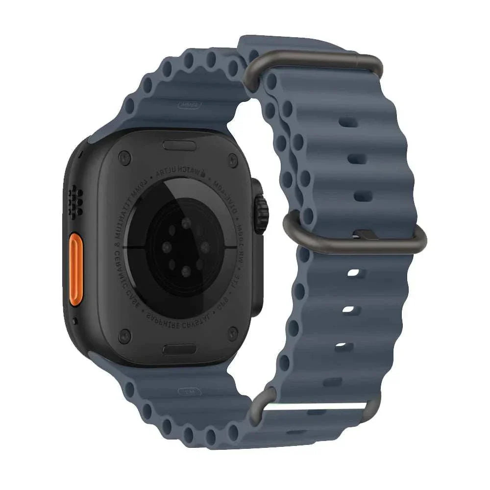 Ocean Band Silicone Watch Strap For Apple Watch Ultra Series 7 8 9 SE 40mm - Strap Shack