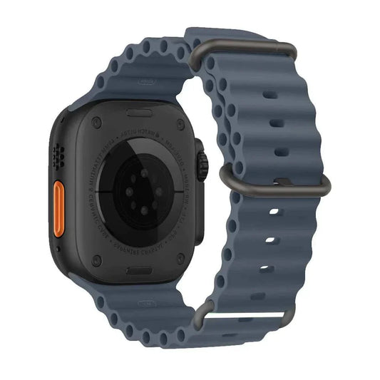Ocean Band Silicone Watch Strap For Apple Watch Ultra Series 7 8 9 SE 40mm - Strap Shack