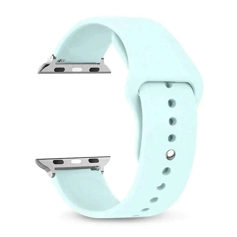 Silicone Apple Watch Band 38mm to 49mm Compatible with Series 8 7 6 5 4 3 SE - Strap Shack