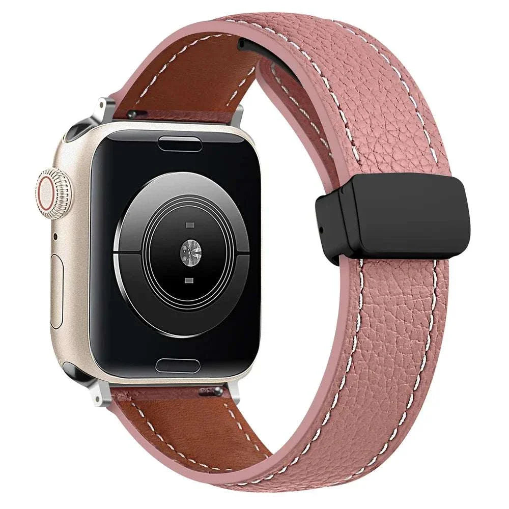 Leather Watch Band For Apple Watch Ultra 2 And Series 9 8 7 6 5 SE - Strap Shack