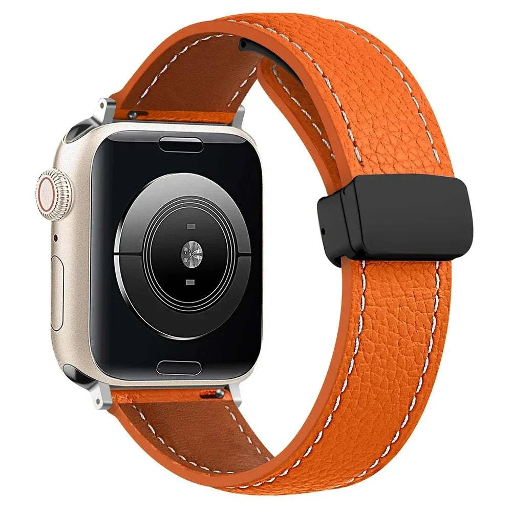 Leather Watch Band For Apple Watch Ultra 2 And Series 9 8 7 6 5 SE - Strap Shack