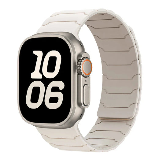 Magnetic Silicone Apple Watch Band 38mm To 46mm Universal Fit - Strap Shack
