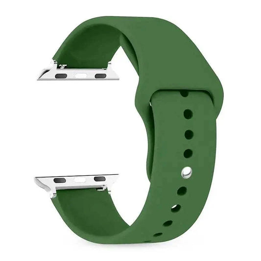 Silicone Apple Watch Band 38mm to 49mm Compatible with Series 8 7 6 5 4 3 SE - Strap Shack
