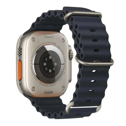 Ocean Band Silicone Watch Strap For Apple Watch Ultra Series 7 8 9 SE 40mm - Strap Shack